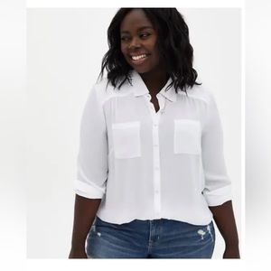 Torrid 2x white blouse